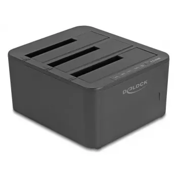 DeLOCK 64332 dokkimisjaam USB 3.2 Gen 1 HDD SSD 2.5 3.5 Must