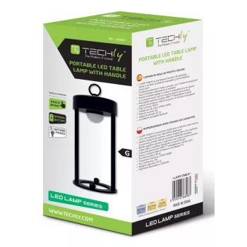 Techly I-LAMP-TABLE1 laualamp Vahetatava Lambita 3 W LED Must