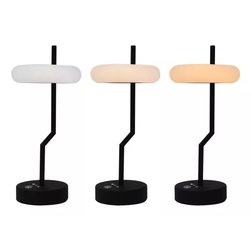 Techly I-LAMP-TABLE2 laualamp Mittevahetatav(ad) pirn(id) 2 W LED Must, Valge