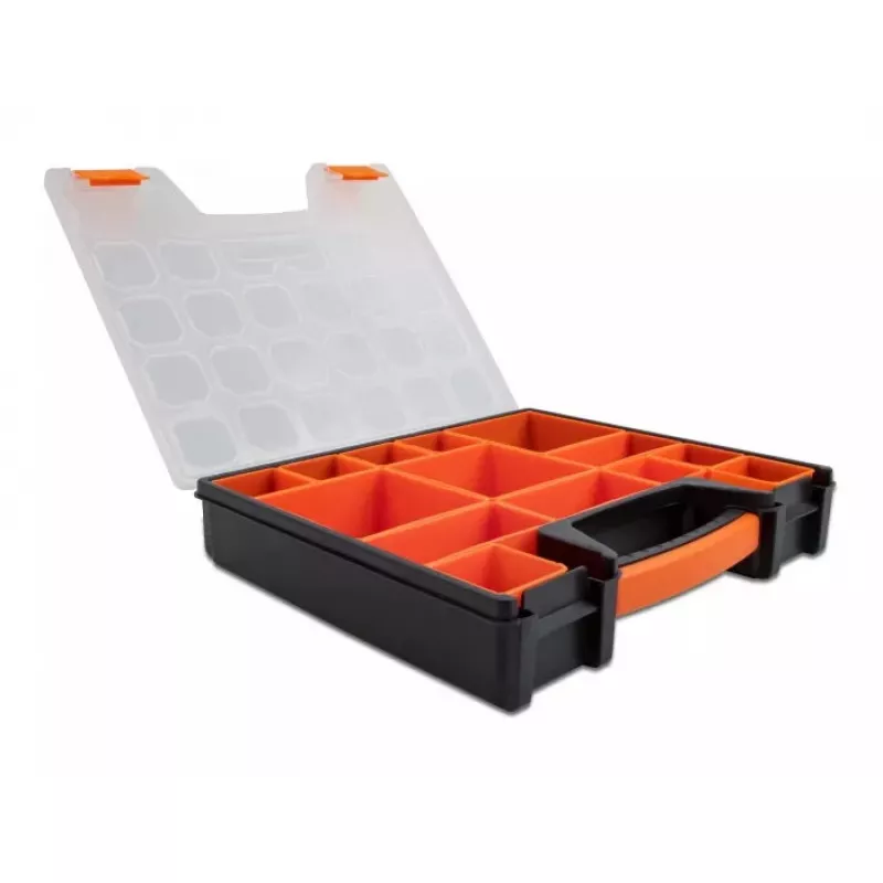 Hoiukarp DeLOCK Sorteerimiskarp 14 lahtriga 312x272x60mm oranž must