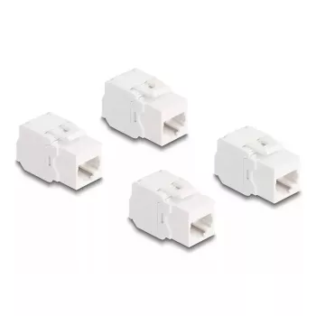 DeLOCK keystone-moodul 86051 Lame RJ-45 Valge 4 tk
