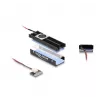 Jahutusradiaator DeLOCK jahutusradiaator ventilaatoriga M.2 SSD 2280 must alumiinium