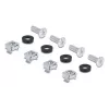 Paigalduskomplekt DELOCK 67281 — metallist rack-tarvik, must, universaalne 2-osaline komplekt