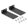 Paigalduskomplekt DELOCK 67281 — metallist rack-tarvik, must, universaalne 2-osaline komplekt
