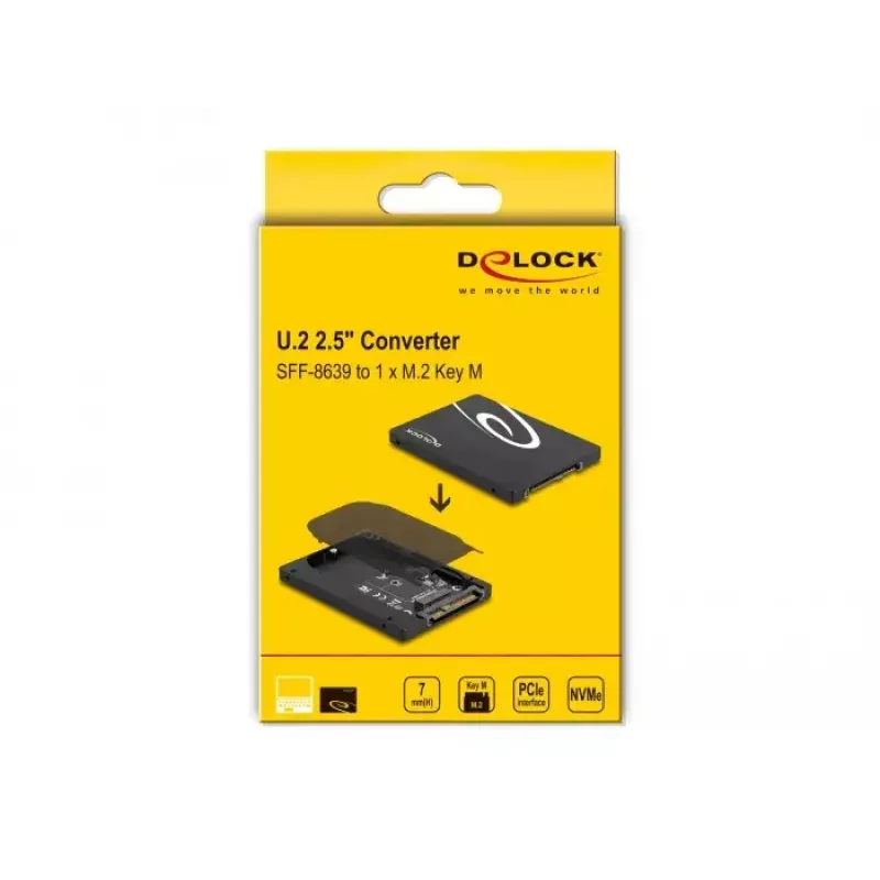 SSD-korpus DeLOCK 63379 must M.2 1 draivi tugi