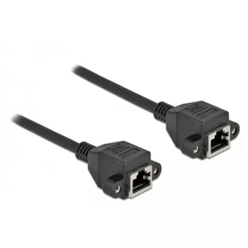 Võrgupikenduskaabel DeLOCK Cat.6A 25 cm Must
