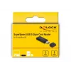 Kaardilugeja DeLOCK 91002 USB Must MicroSD SD SDHC SDXC 5000 Mbit/s
