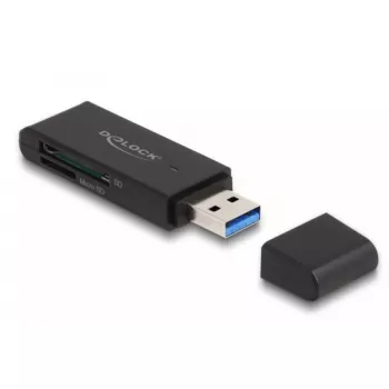 Kaardilugeja DeLOCK 91002 USB Must MicroSD SD SDHC SDXC 5000 Mbit/s