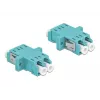 Fiiberoptiline adapter DELOCK LC emane-emane OM3 dupleks (2 tk pakendis)