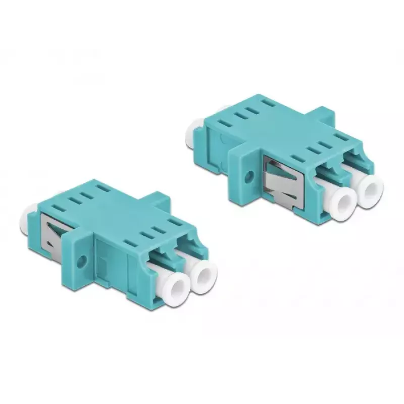 Fiiberoptiline adapter DELOCK LC emane-emane OM3 dupleks (2 tk pakendis)
