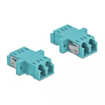 Fiiberoptiline adapter DELOCK LC emane-emane OM3 dupleks (2 tk pakendis)