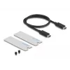 SSD-korpus DeLOCK 42018 hõbedane M.2 40 Gbit/s USB USB-C