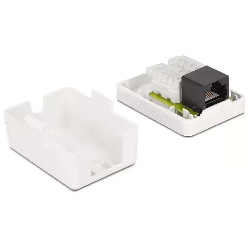 Pistikupesakarp DeLOCK 86248 Valge 52mm x 25.5mm x 39mm