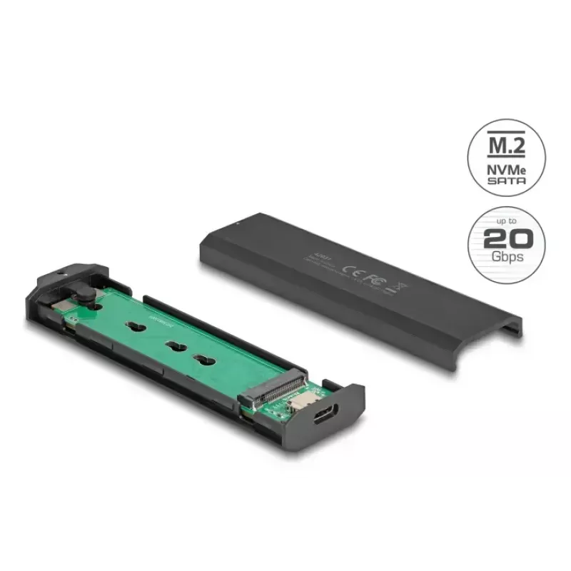 SSD-korpus DeLOCK 42031 Must M.2 PCIe SATA 20 Gbit/s