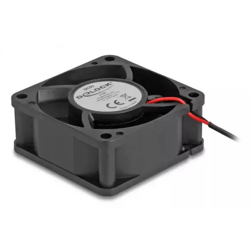 DELOCK 67289 Arvutikorpuse Ventilaator 6 cm, Kuullaager, 0,71 m³/h, 5 V DC, Must