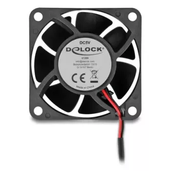 DELOCK 67289 Arvutikorpuse Ventilaator 6 cm, Kuullaager, 0,71 m³/h, 5 V DC, Must