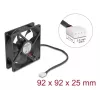 Arvutikorpuse ventilaator DELOCK 67297 92 mm, kuullaager, õhuvool 1,21 m³/h, must