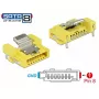 Juhtmepistik DELOCK 89887 — SATA-pistik, nikkel/kollane, 8×12×15 mm