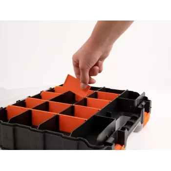 Hoidekast DeLOCK 18417 ristkülikukujuline plastik must oranž 270x320x80 mm