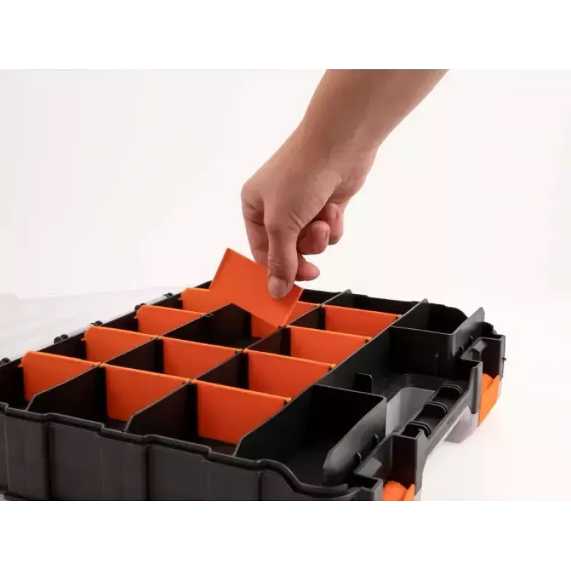 Hoidekast DeLOCK 18417 ristkülikukujuline plastik must oranž 270x320x80 mm