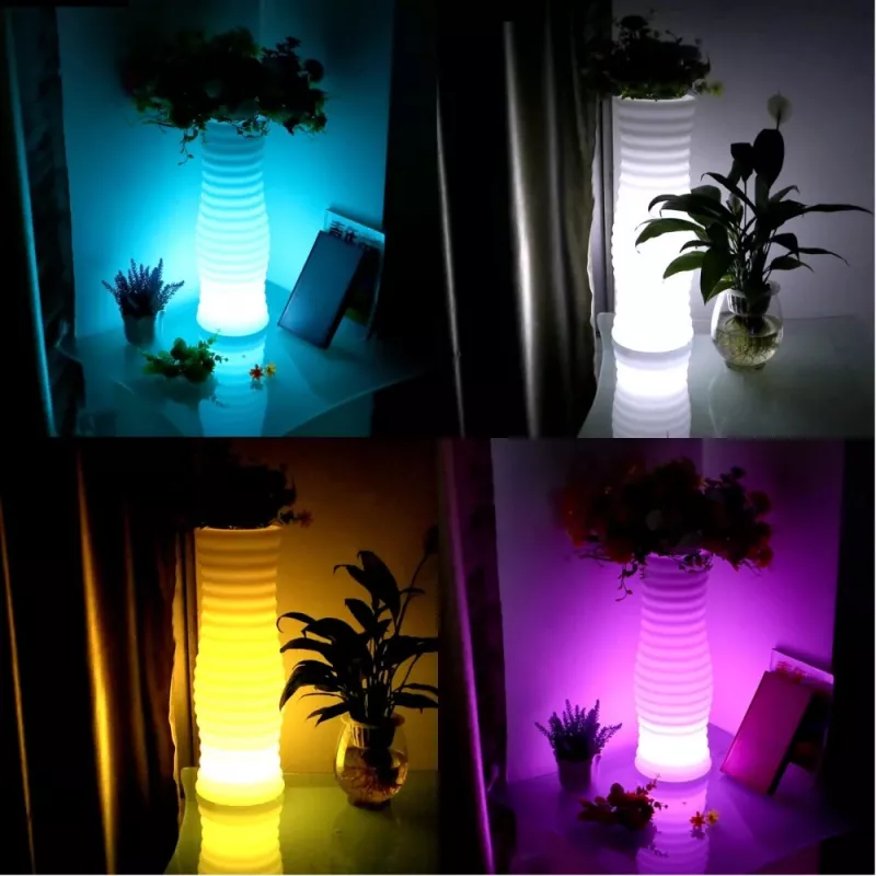 Techly I-LED lillepott Valge Plastik 1 tk