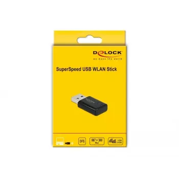 Võrgukaart DeLOCK 12550 WLAN USB kaheribalise Wi-Fi 5