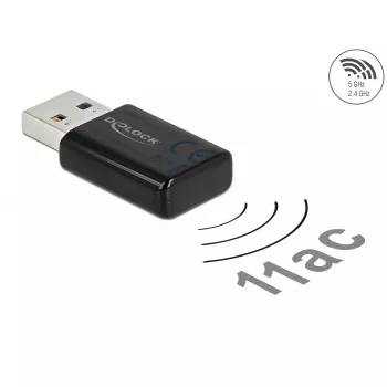 Võrgukaart DeLOCK 12550 WLAN USB kaheribalise Wi-Fi 5