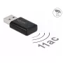 Võrgukaart DeLOCK 12550 WLAN USB kaheribalise Wi-Fi 5