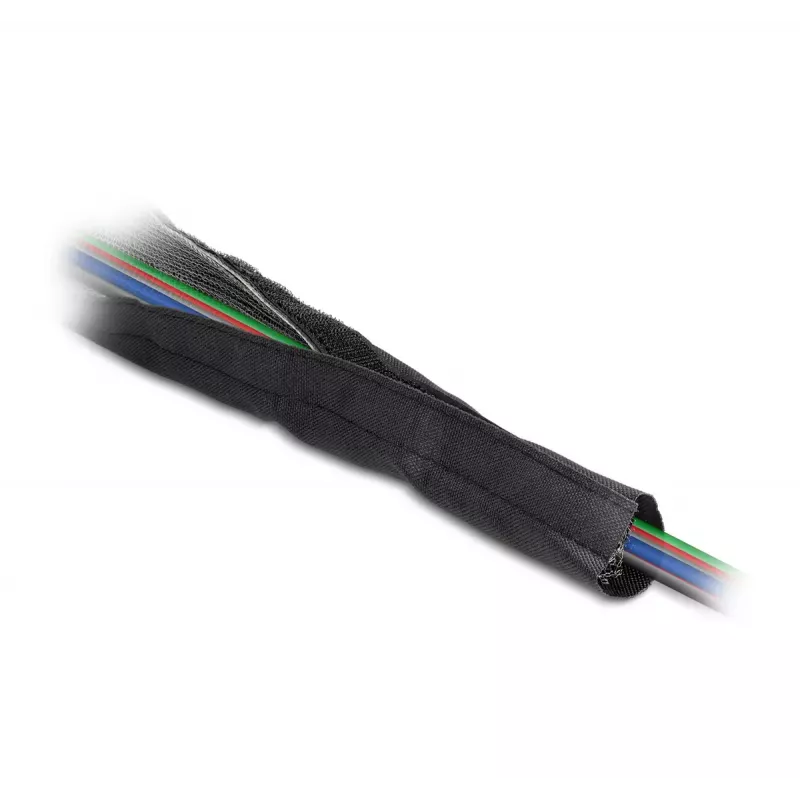 DeLOCK EMI varjestav punutud kaitseümbris 1 m x 30 mm must