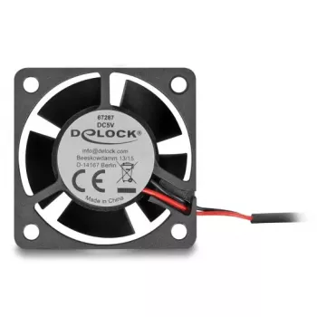 DELOCK 67287 teljeventilaator 4 cm, 5 V DC, kuullaager, 0,19 m³/h, must