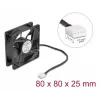 Ventilaator DeLOCK 67301 8 cm Must Kuullaager 0,97 m³/h