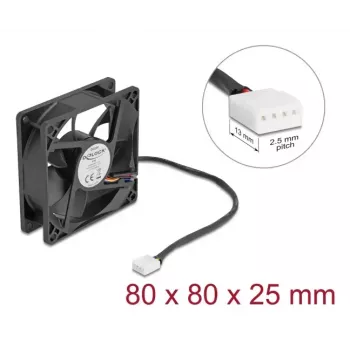Ventilaator DeLOCK 67301 8 cm Must Kuullaager 0,97 m³/h