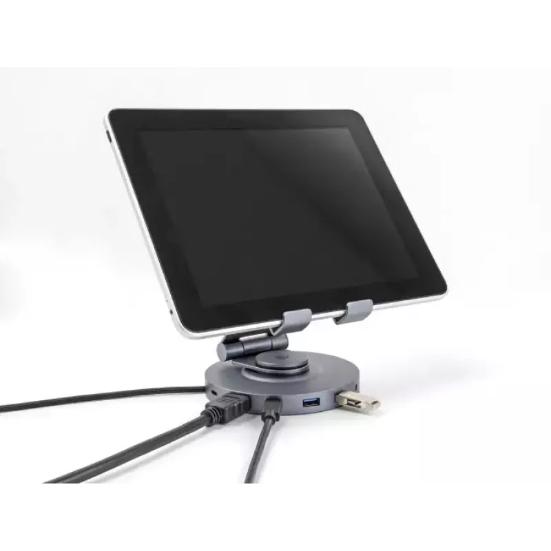 DeLOCK tahvelarvuti ja sülearvuti dokkimisalus 4K HDMI USB-jaotur SD Micro SD PD 3.0