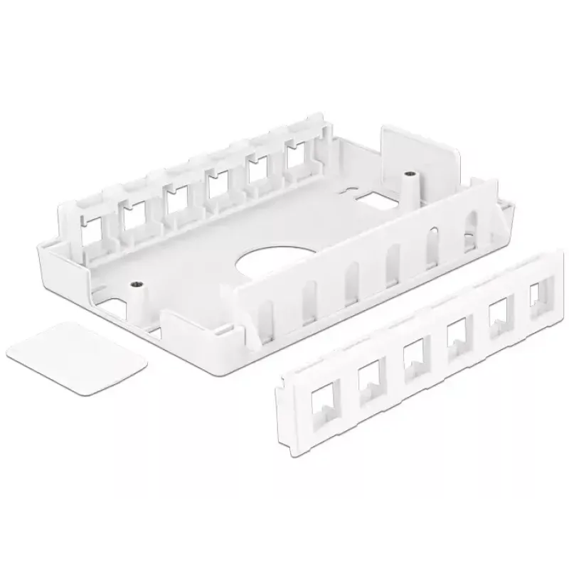 Elektriühenduskarp DeLOCK 86172 roostevaba teras valge 111,6x171x38 mm