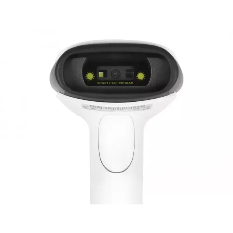 Pihukäeshoitav vöötkoodiskanner DeLOCK 90587 1D 2D juhtmevaba Bluetooth USB valge