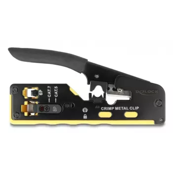 Pressimistööriist DELOCK 90583 6P/8P RJ45 RJ11 pistikutele Cat.5/6/7 tera ja eemaldajaga