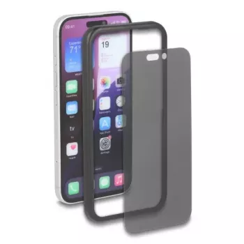 Privaatsusklaasist ekraani/tagapinna kaitsekile Apple iPhone 16 jaoks — DELOCK 81281, löögi- ja kriimustuskindel, must/läbipaistev, 1 tk