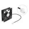DELOCK arvutikorpuse ventilaator 92 mm 5 V alalisvool kuullaager 1,02 m³/h must (mudel 67291)