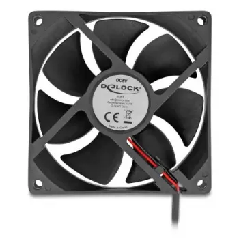 DELOCK arvutikorpuse ventilaator 92 mm 5 V alalisvool kuullaager 1,02 m³/h must (mudel 67291)