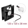 Ventilaator DELOCK 67298 120 mm Must 12 cm Kuullaager 12 V DC 3,53 m³/h