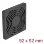 Ventilaatorivõre DELOCK 67312, ABS must, 96,5×96,5 mm, kinnitusava muster 92,5×92,5 mm