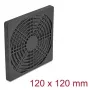 Ventilaatorivõre DELOCK 67313, ABS must, 125×125 mm, kinnitusava mustriga 105×105 mm