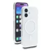 DELOCKi kaitseümbris iPhone 17-le — kate, MagSafe-ühilduv, läbipaistev valge, sobib kuni 16 cm (6,3 tolli) ekraanile