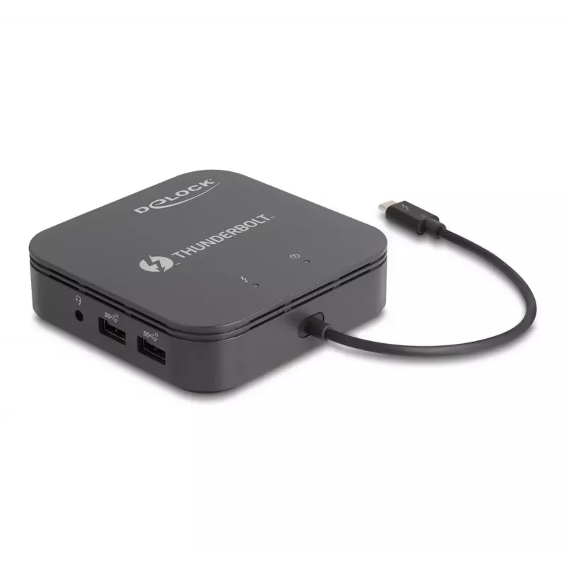 DeLOCK Thunderbolt 3 Mini dokkimisjaam 8K DisplayPort HDMI USB LAN Audio PD 3.0