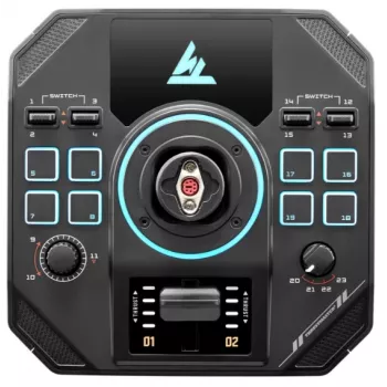 Mängurooli alus Thrustmaster Sol‑R 5 Base Must USB Type‑C, Analoog/Digitaalne, arvutile, 196×196×67 mm