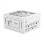 Toiteplokk MSI MAG A1000GL PCIE5 Valge 1000 W ATX 24-kontaktiline, 80 PLUS Gold, 135 mm ventilaator