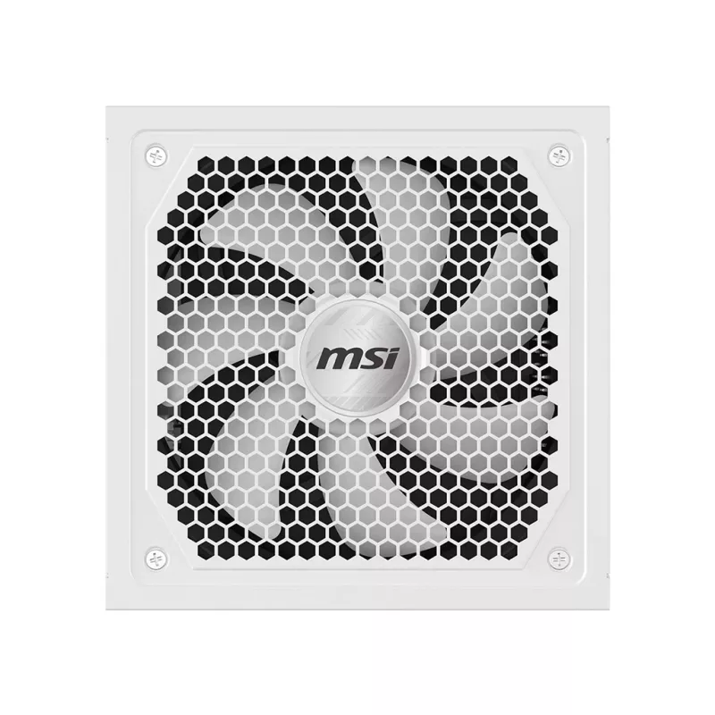 Toiteplokk MSI MAG A1000GL PCIE5 Valge 1000 W ATX 24-kontaktiline, 80 PLUS Gold, 135 mm ventilaator