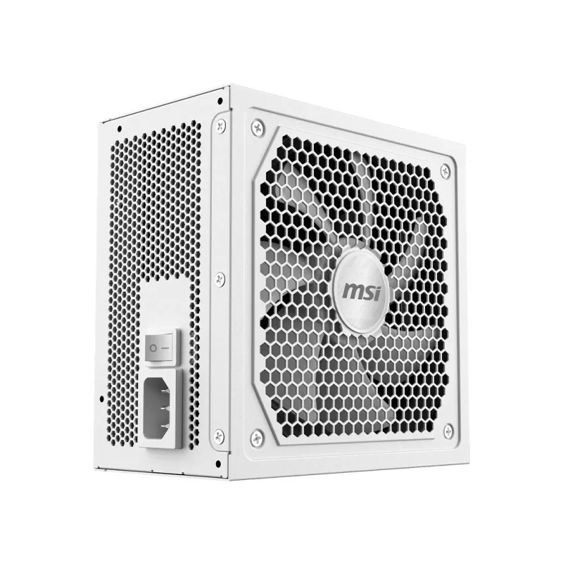 Toiteplokk MSI MAG A1000GL PCIE5 Valge 1000 W ATX 24-kontaktiline, 80 PLUS Gold, 135 mm ventilaator