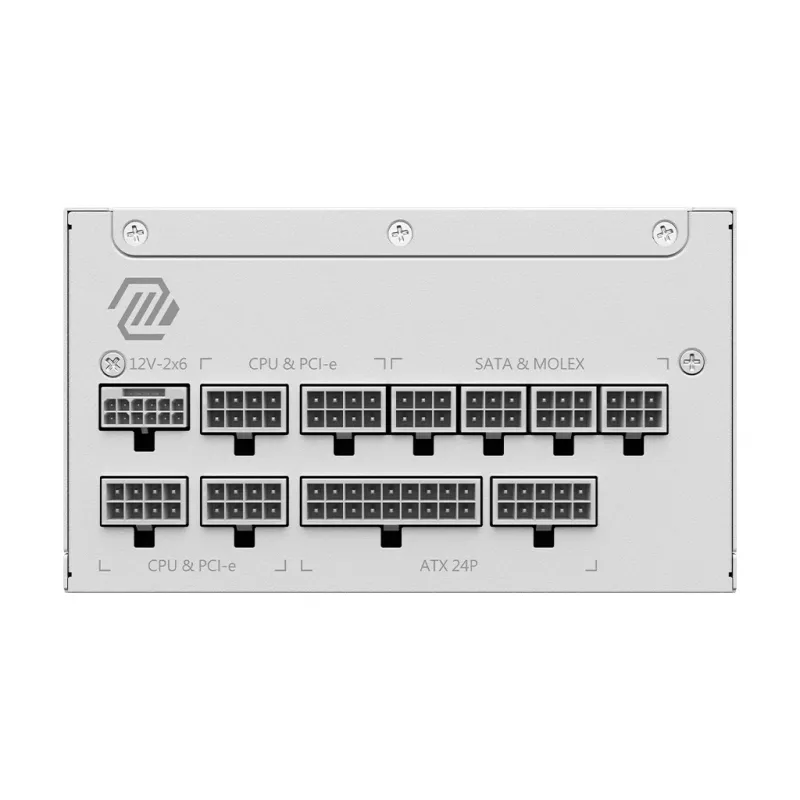 Toiteplokk MSI MAG A1000GL PCIE5 Valge 1000 W ATX 24-kontaktiline, 80 PLUS Gold, 135 mm ventilaator