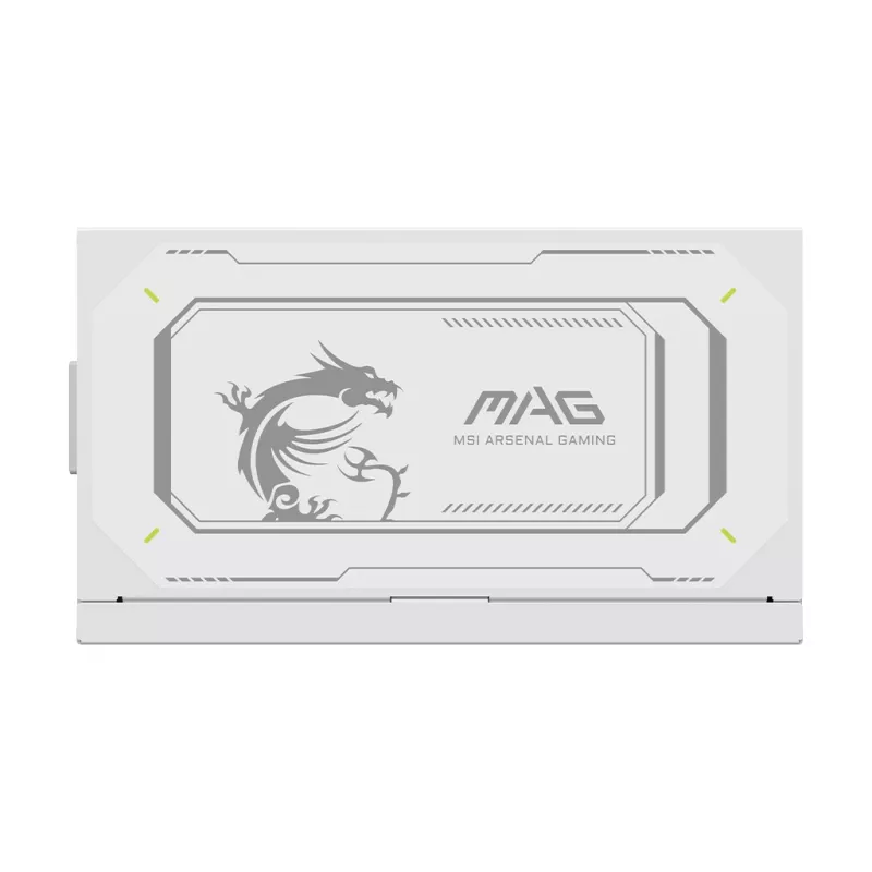 Toiteplokk MSI MAG A1000GL PCIE5 Valge 1000 W ATX 24-kontaktiline, 80 PLUS Gold, 135 mm ventilaator
